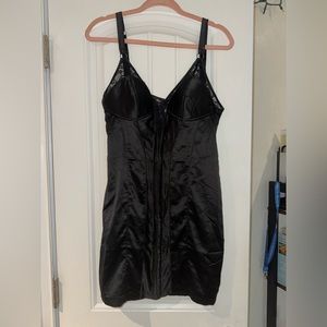 Urban outfitters Lace corset silk dress